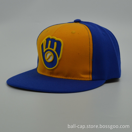 Flexfit snapback cap 6 panel snapback cap/hat embroidery baseball cap